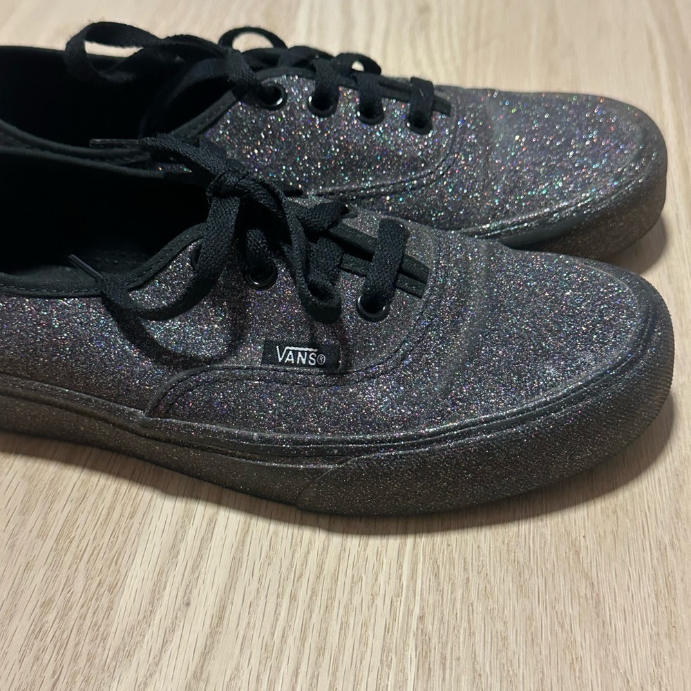 Dark gray glitter vans size 7 (women’s) - Picture 8 of 10